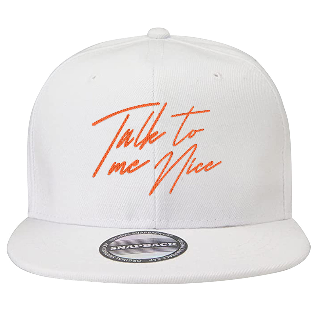 SE Craft 5s Snapback Hat | Talk To Me Nice, White