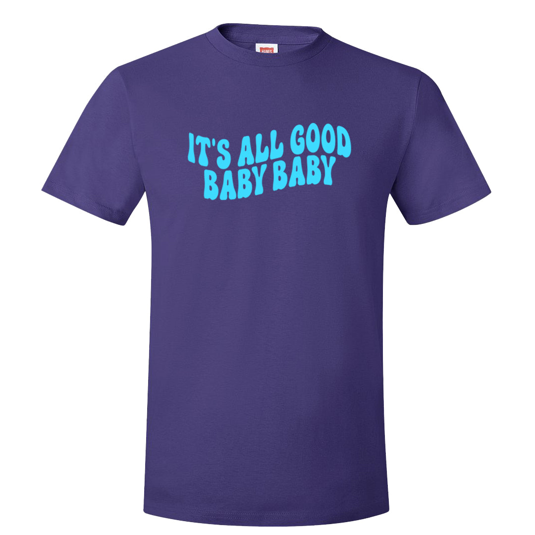 Aqua 6s T Shirt | All Good Baby, Purple