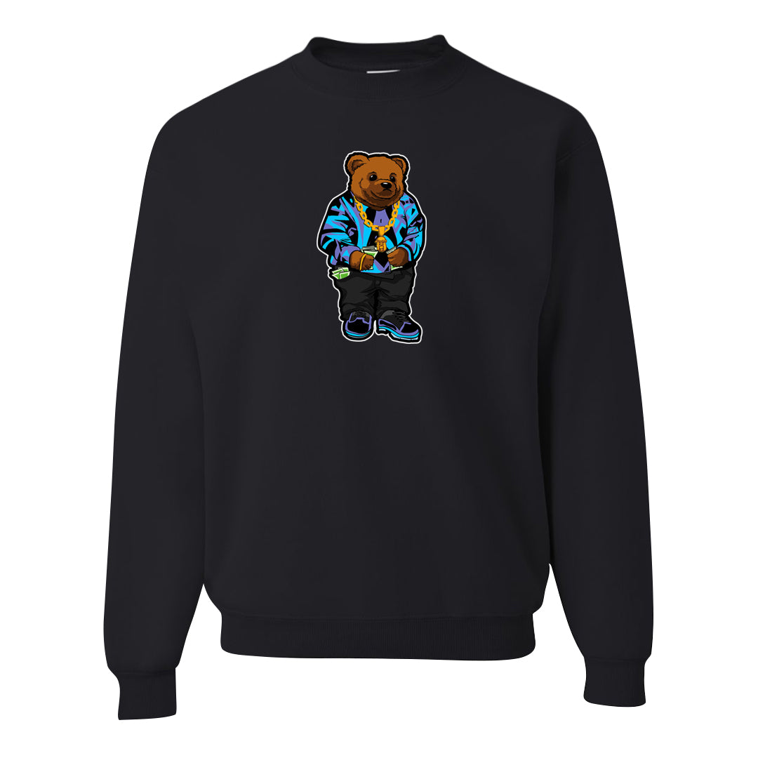 Aqua 6s Crewneck Sweatshirt | Sweater Bear, Black