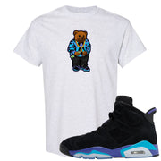 Aqua 6s T Shirt | Sweater Bear, Ash