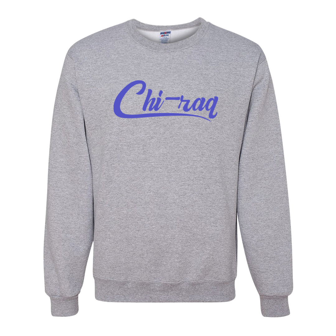 Aqua 6s Crewneck Sweatshirt | Chiraq, Ash