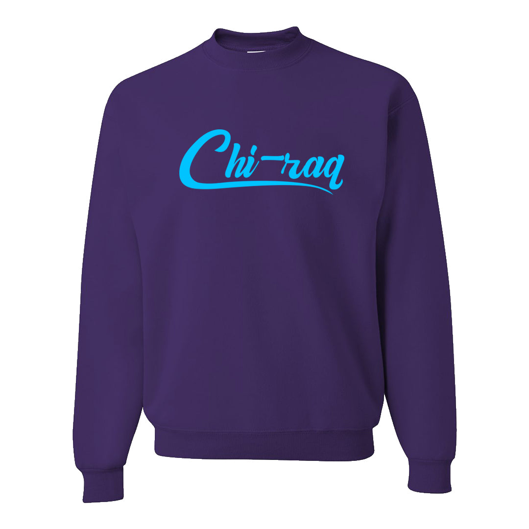 Aqua 6s Crewneck Sweatshirt | Chiraq, Purple