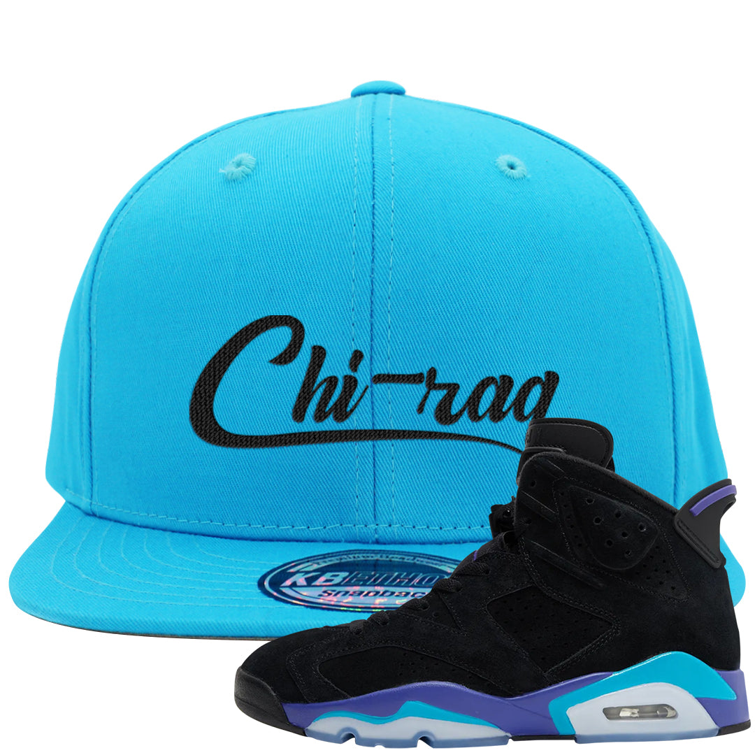 Aqua 6s Snapback Hat | Chiraq, Aqua