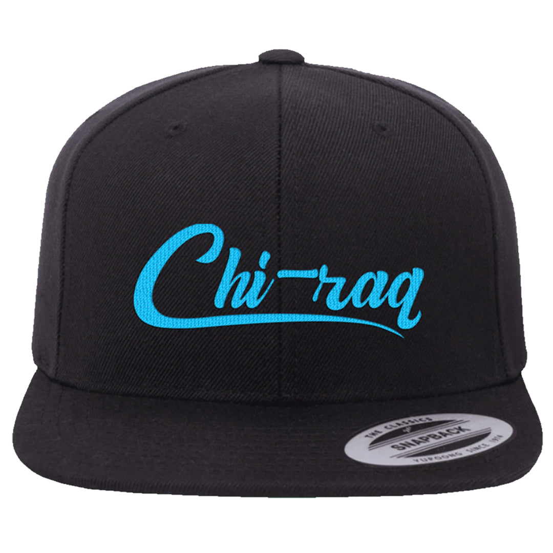 Aqua 6s Snapback Hat | Chiraq, Black
