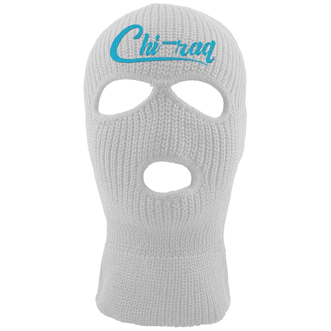 Aqua 6s Ski Mask | Chiraq, White