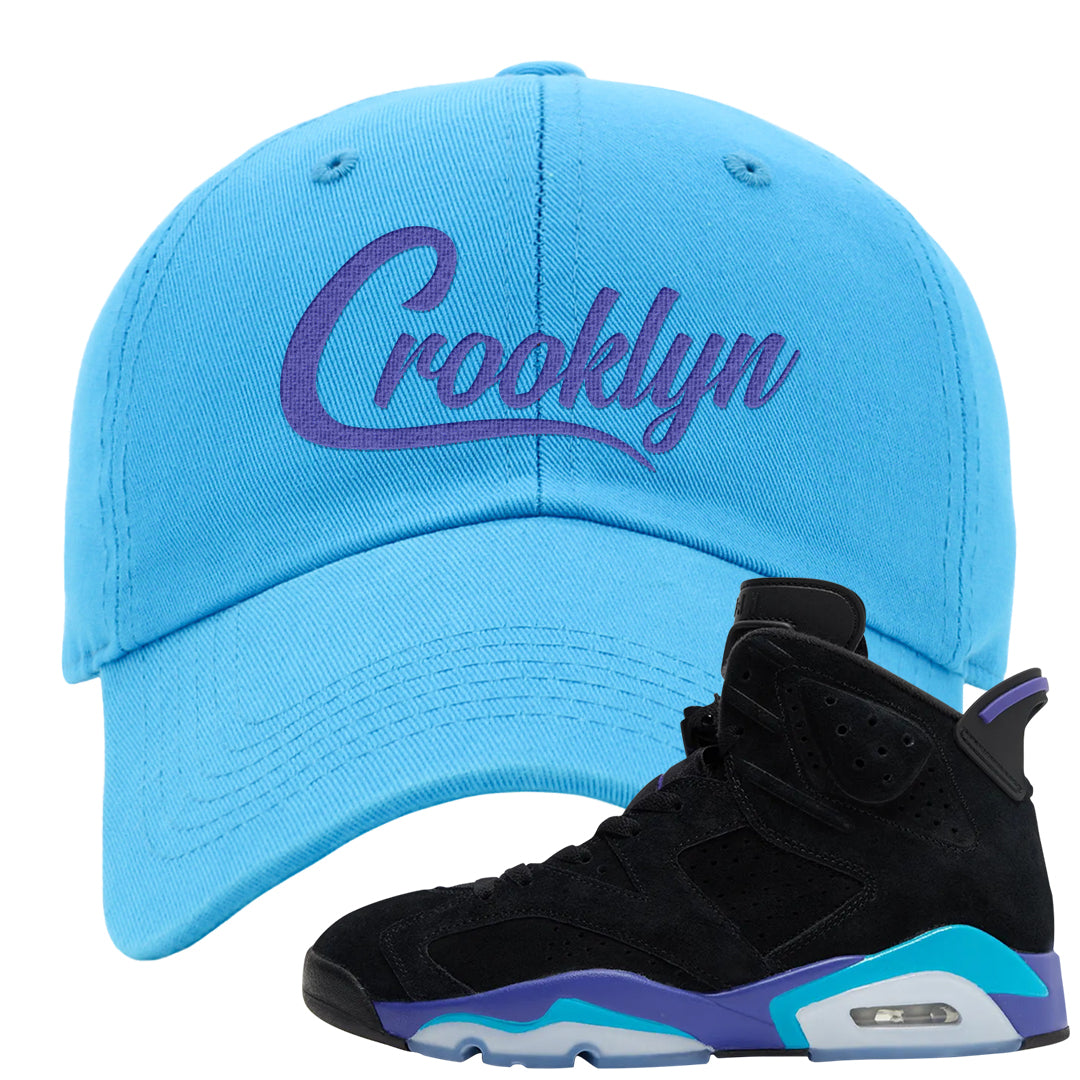 Aqua 6s Dad Hat | Crooklyn, Aqua