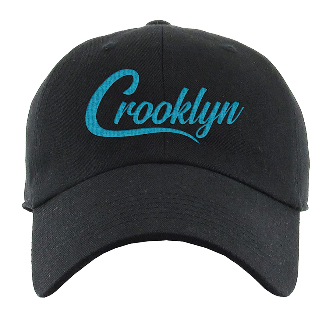 Aqua 6s Dad Hat | Crooklyn, Black