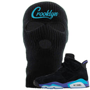 Aqua 6s Ski Mask | Crooklyn, Black
