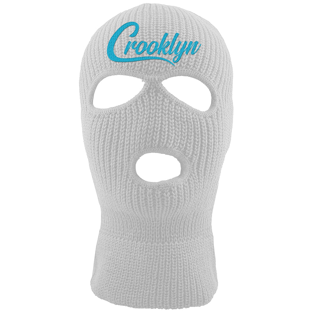 Aqua 6s Ski Mask | Crooklyn, White