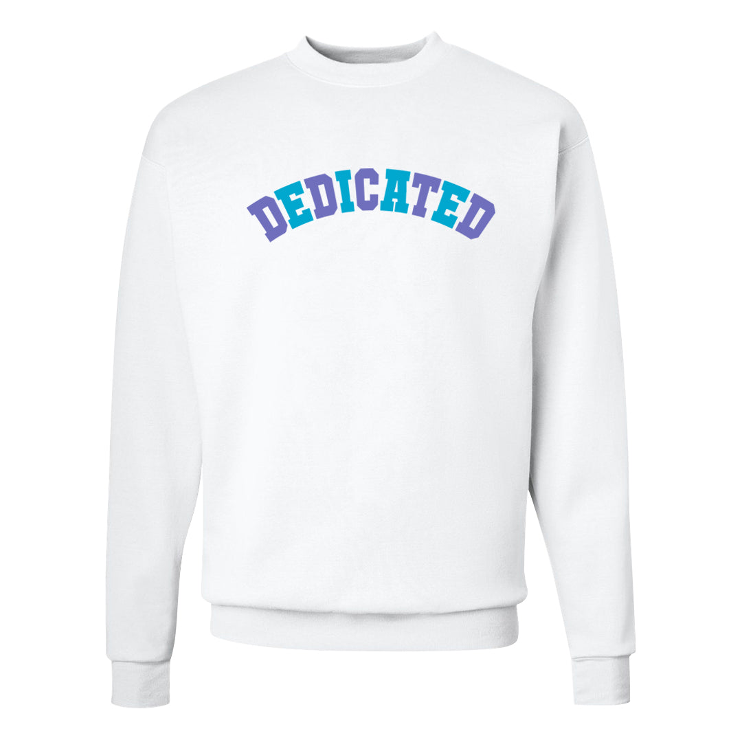 Aqua 6s Crewneck Sweatshirt | Dedicated, White