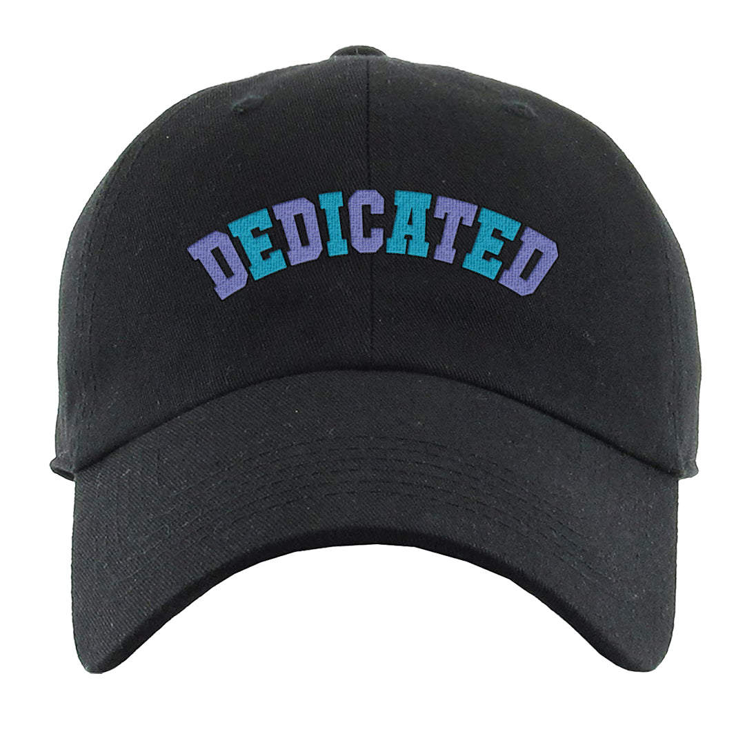 Aqua 6s Dad Hat | Dedicated, Black