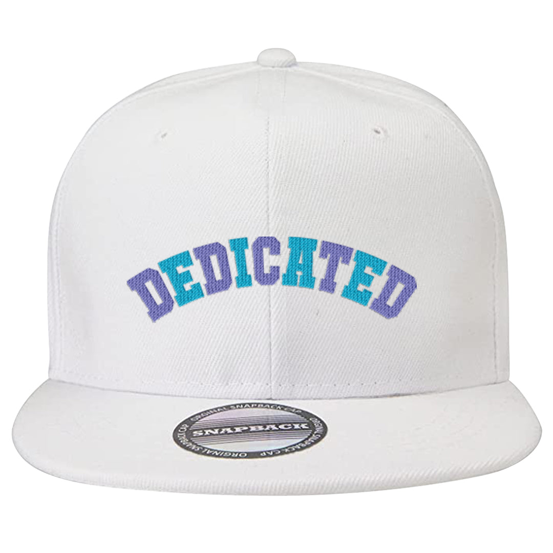 Aqua 6s Snapback Hat | Dedicated, White