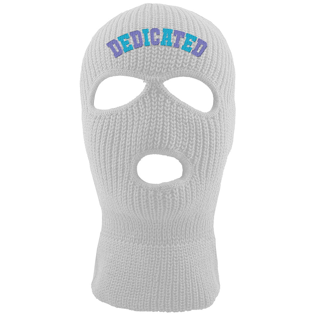 Aqua 6s Ski Mask | Dedicated, White