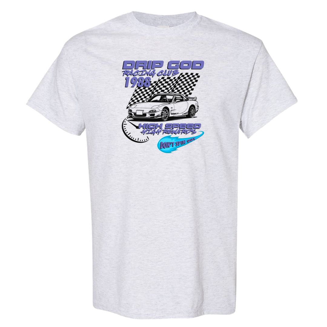 Aqua 6s T Shirt | Drip God Racing Club, Ash
