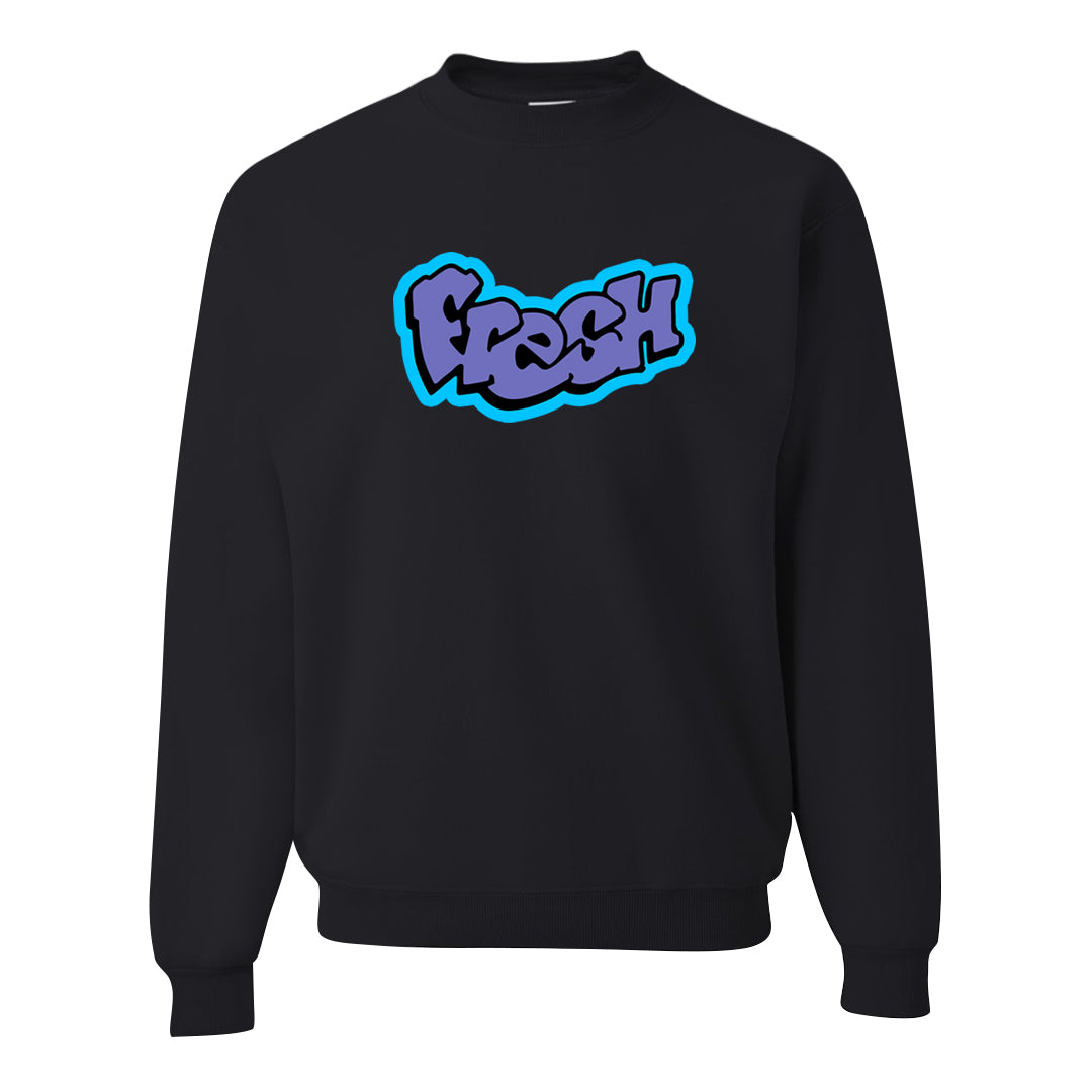 Aqua 6s Crewneck Sweatshirt | Fresh, Black