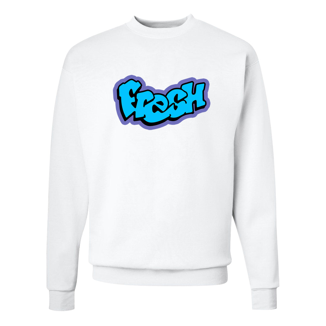 Aqua 6s Crewneck Sweatshirt | Fresh, White