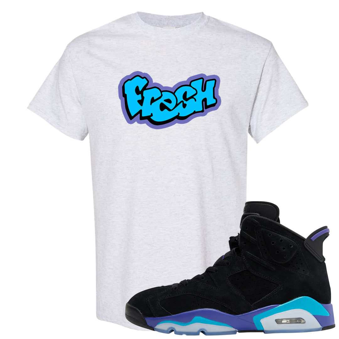 Aqua 6s T Shirt | Fresh, Ash