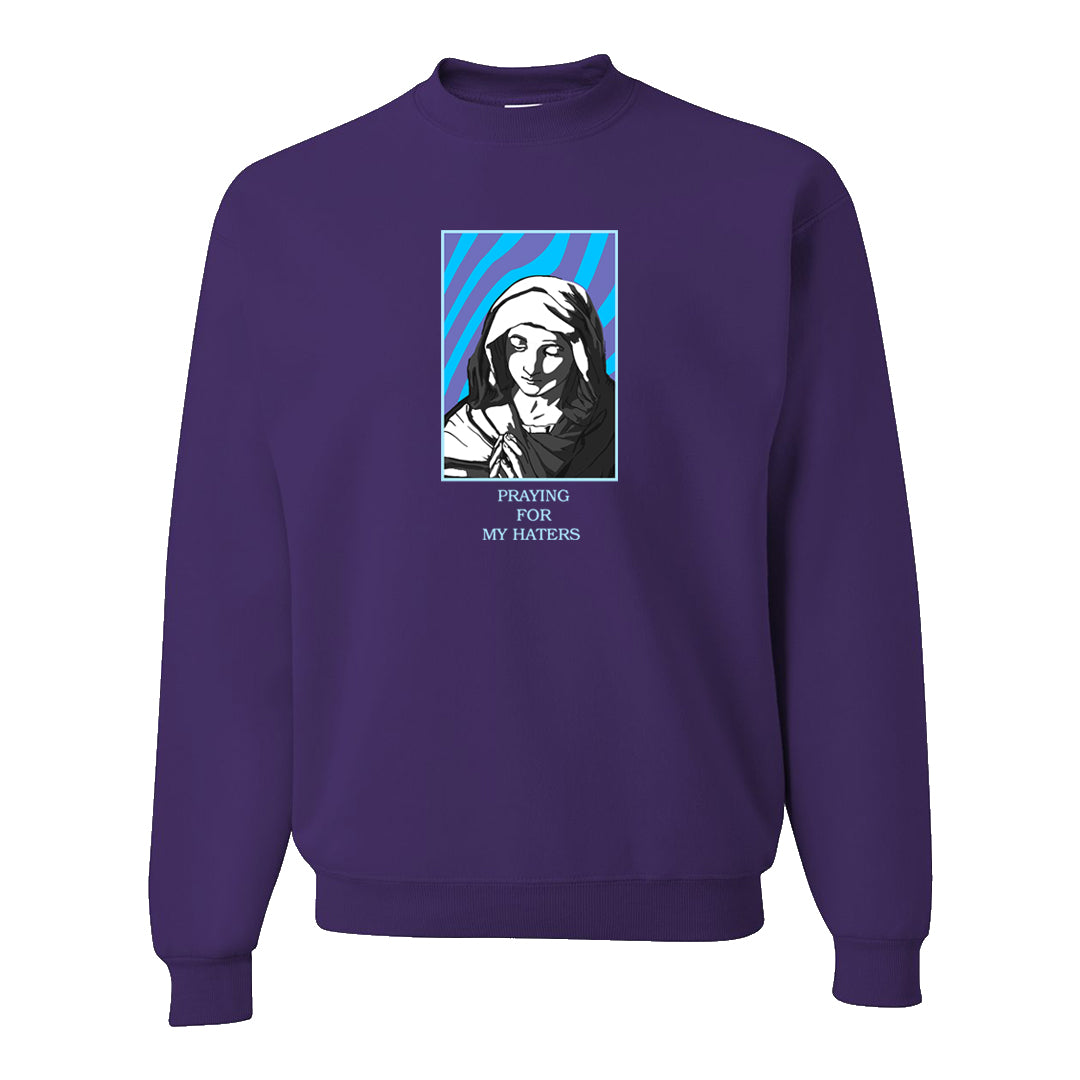 Aqua 6s Crewneck Sweatshirt | God Told Me, Purple