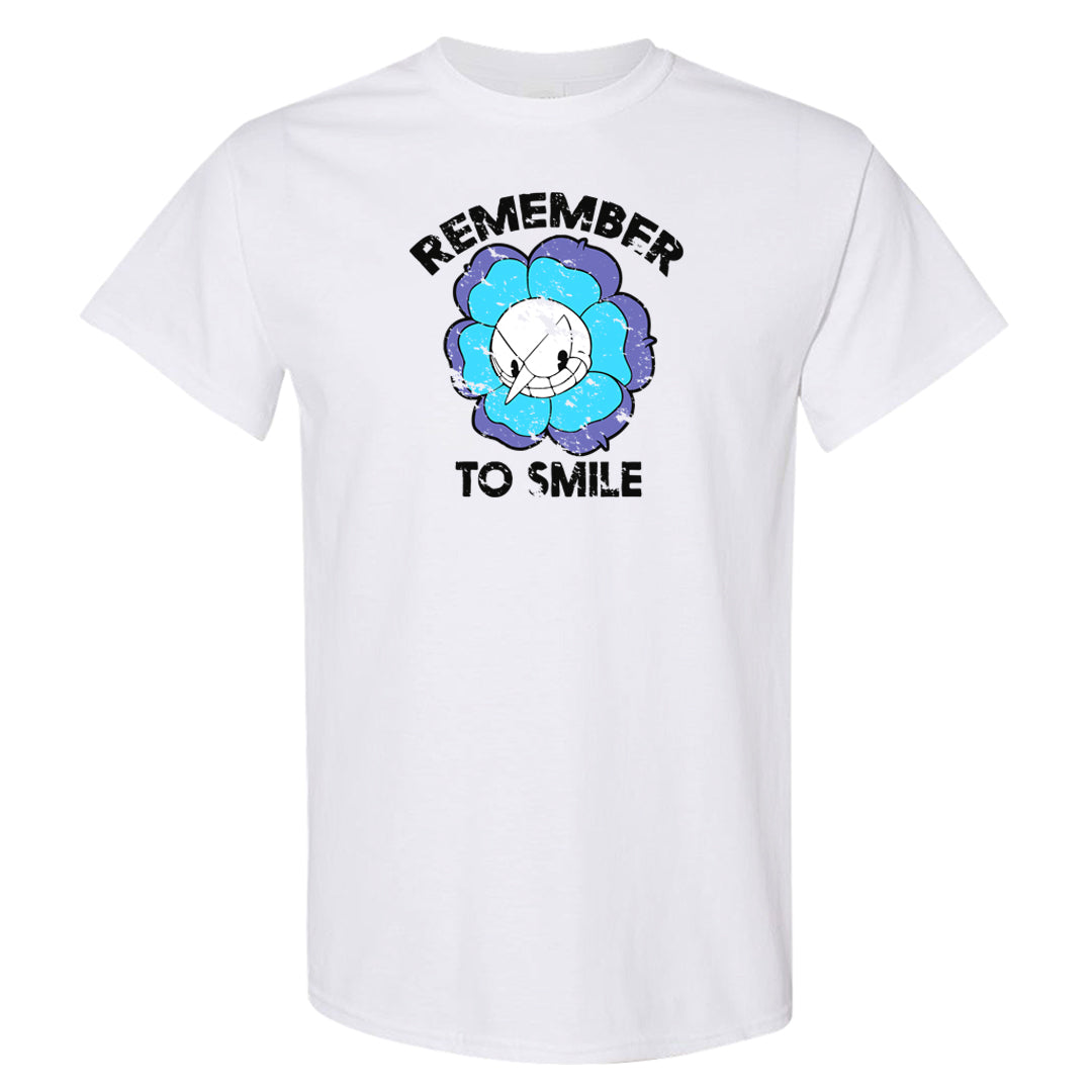 Aqua 6s T Shirt | Remember To Smile, White