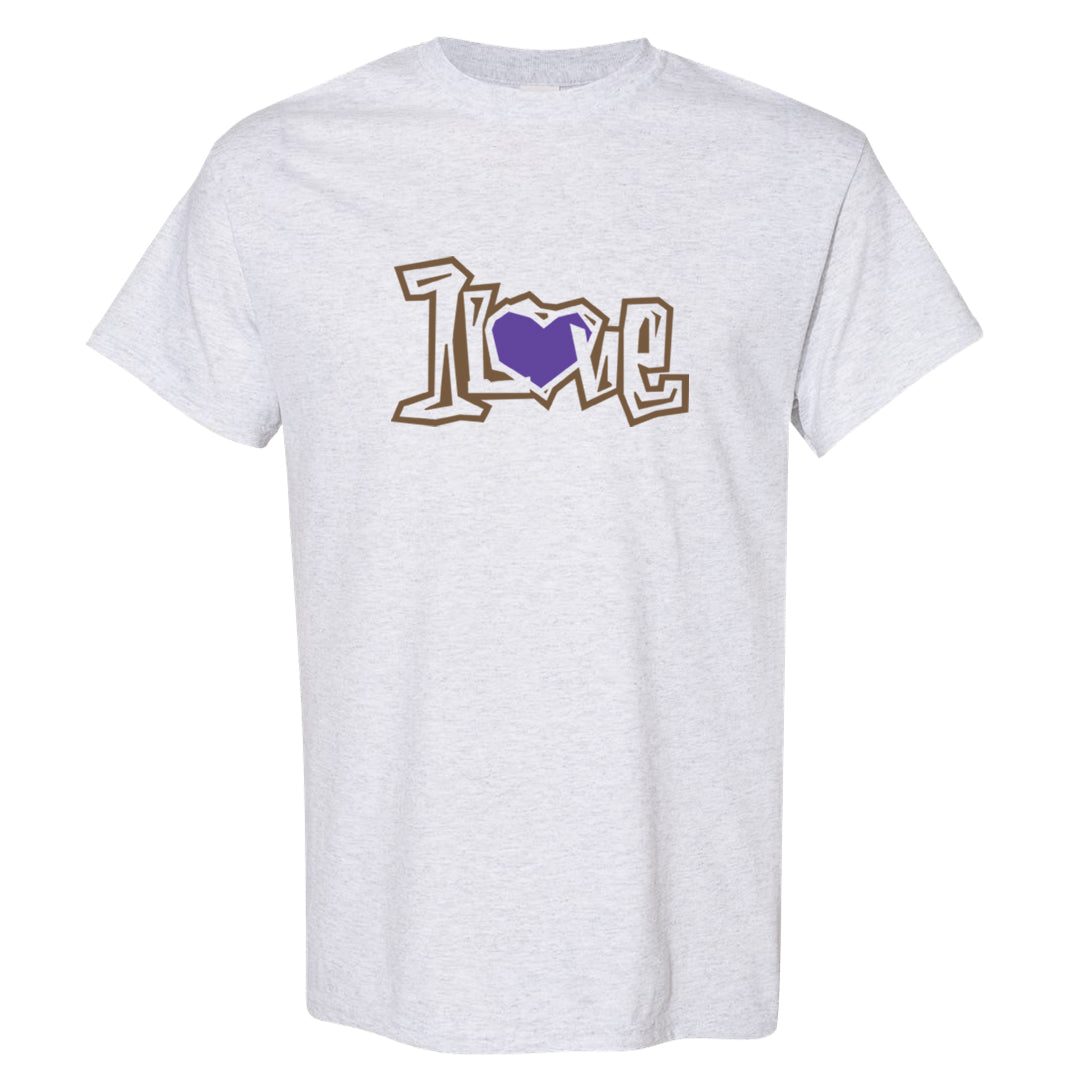 Brown Kelp 6s T Shirt | 1 Love, Ash