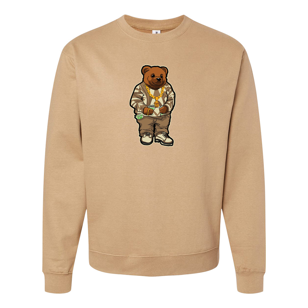 Brown Kelp 6s Crewneck Sweatshirt | Sweater Bear, Sandstone