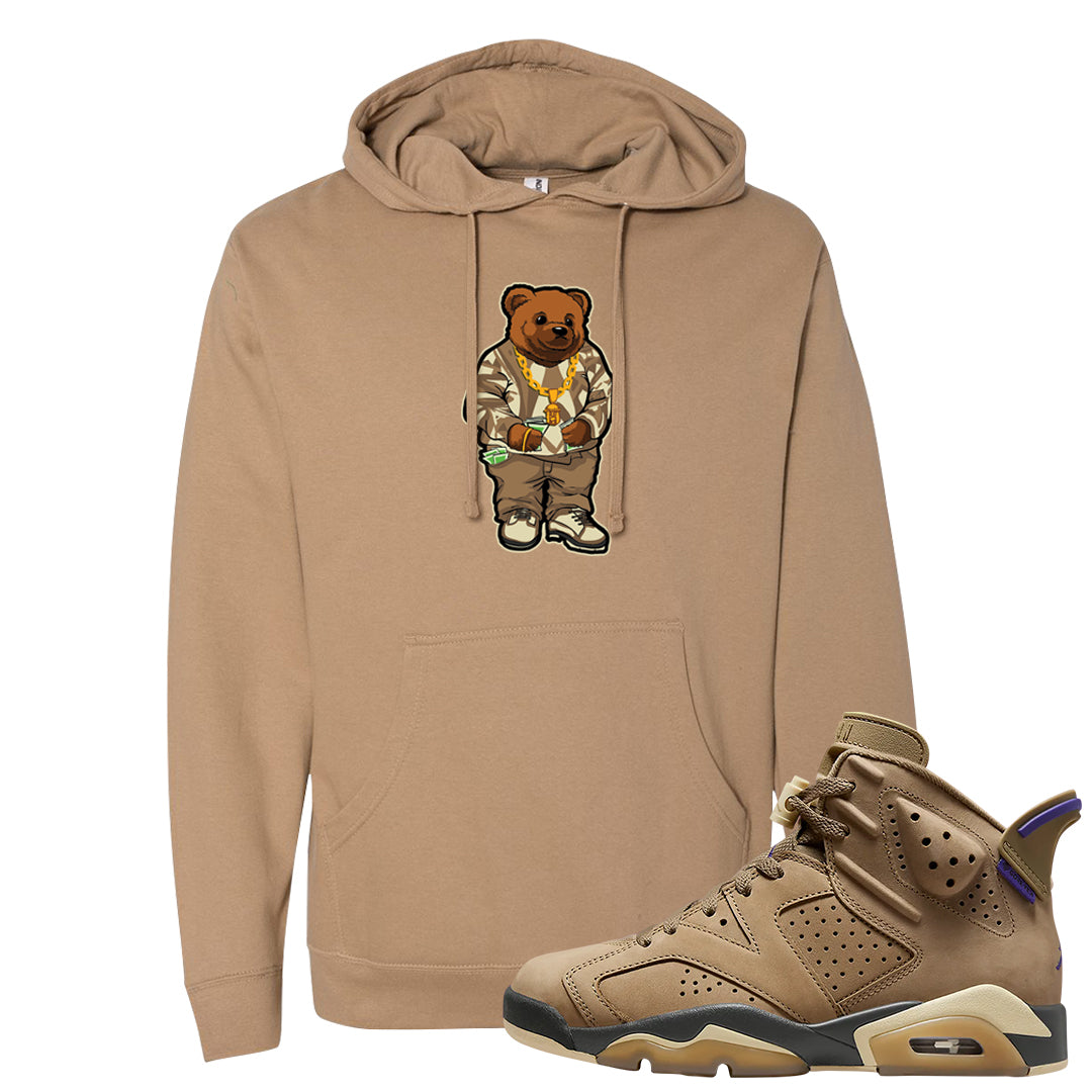 Brown Kelp 6s Hoodie | Sweater Bear, Sandstone