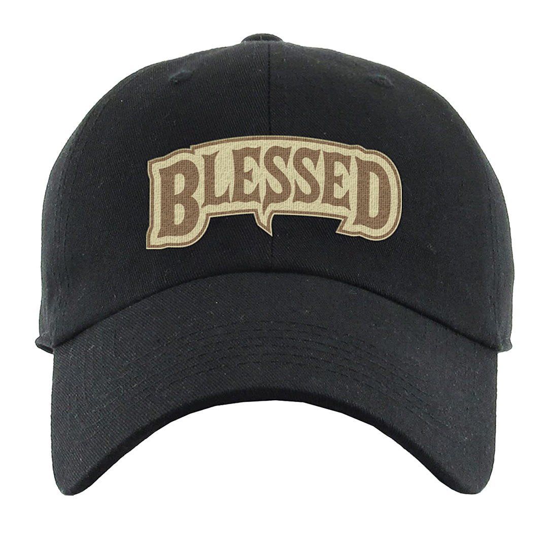 Brown Kelp 6s Dad Hat | Blessed Arch, Black