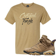 Brown Kelp 6s T Shirt | Certified Fresh, Brown Sugar Heather