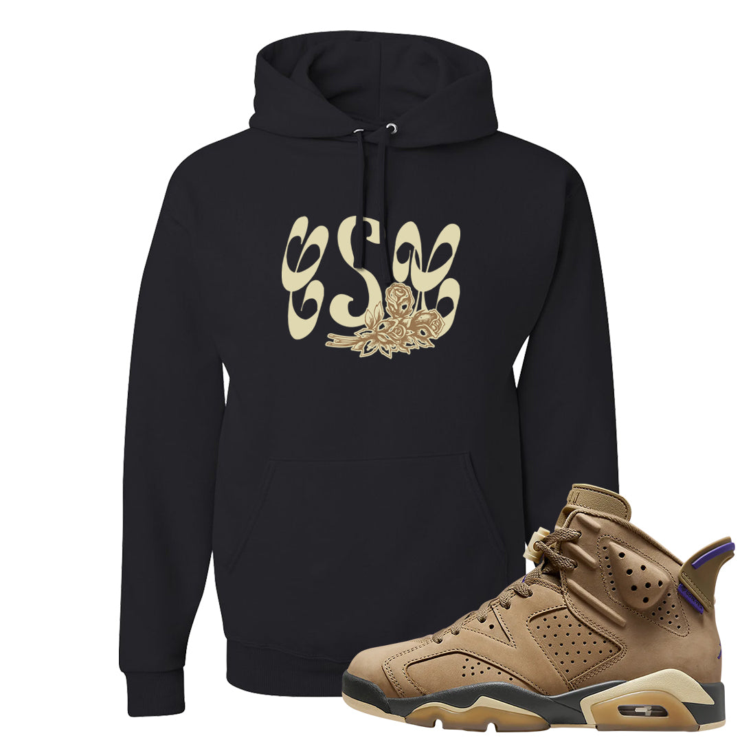 Brown Kelp 6s Hoodie | Certified Sneakerhead, Black