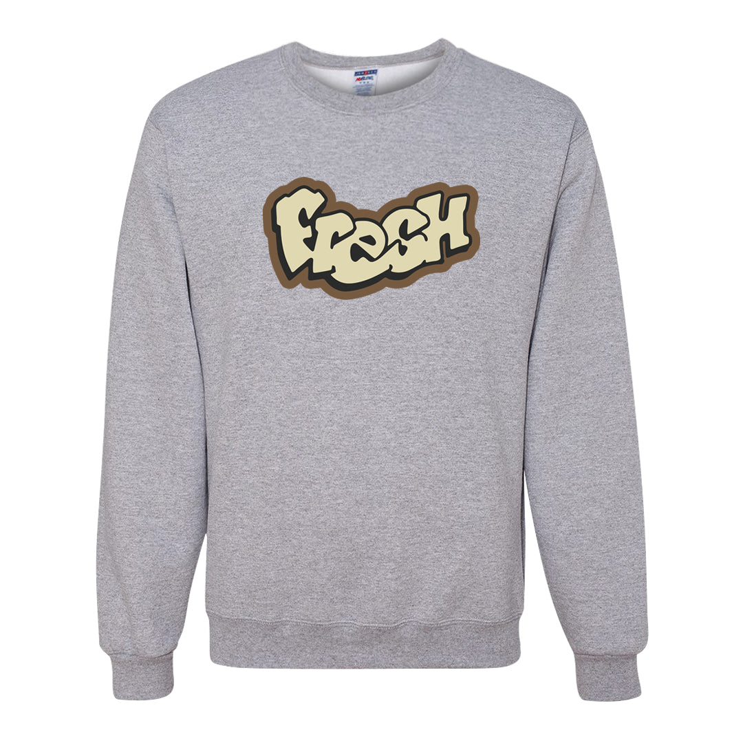 Brown Kelp 6s Crewneck Sweatshirt | Fresh, Ash