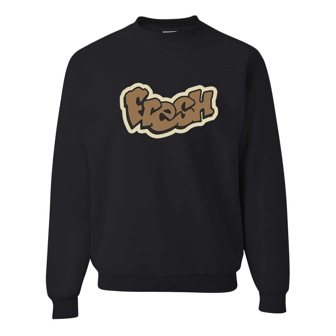 Brown Kelp 6s Crewneck Sweatshirt | Fresh, Black