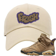 Brown Kelp 6s Dad Hat | Fresh, Ivory