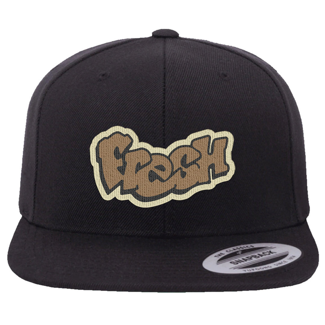 Brown Kelp 6s Snapback Hat | Fresh, Black