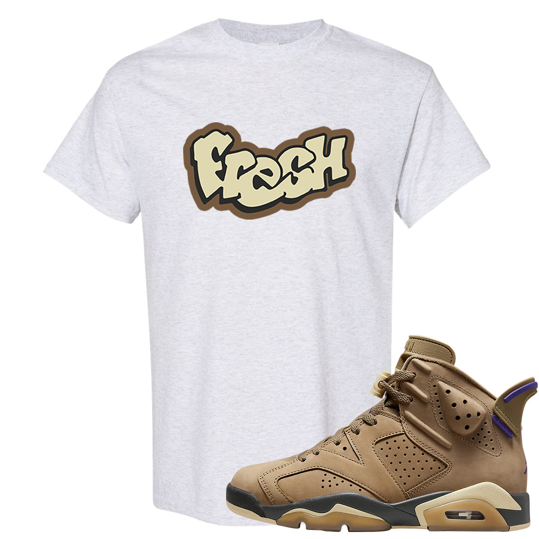 Brown Kelp 6s T Shirt | Fresh, Ash