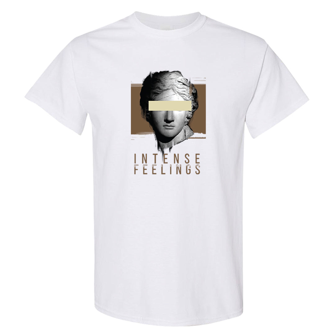 Brown Kelp 6s T Shirt | Intense Feelings, White