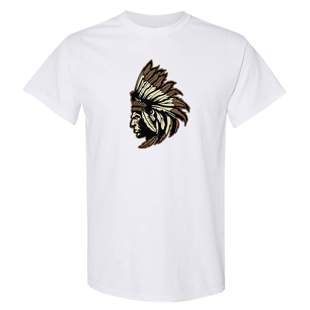 Brown Kelp 6s T Shirt | Indian Chief, White