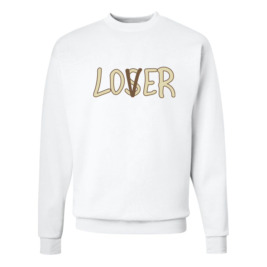 Brown Kelp 6s Crewneck Sweatshirt | Lover, White