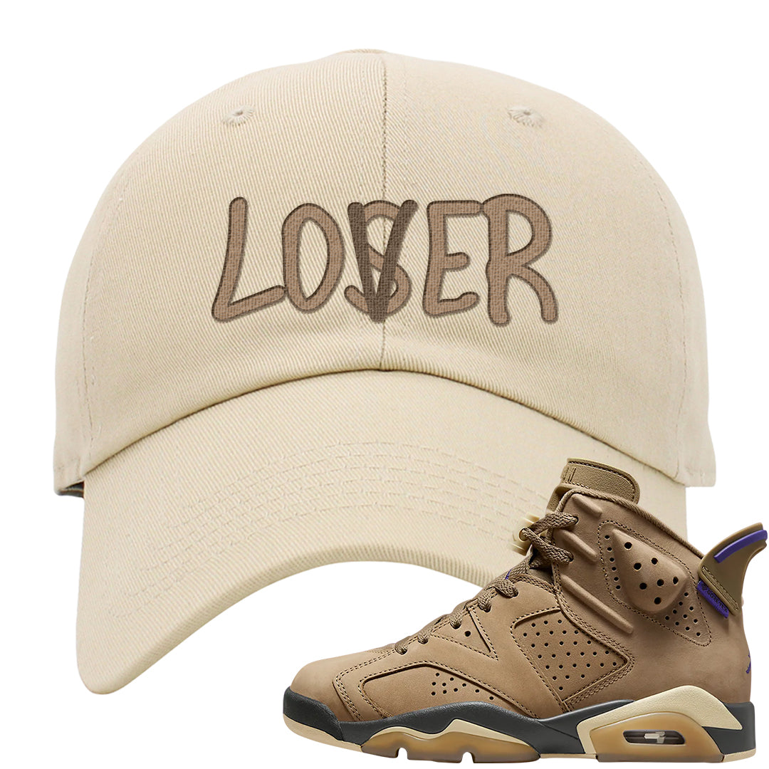 Brown Kelp 6s Dad Hat | Lover, Ivory