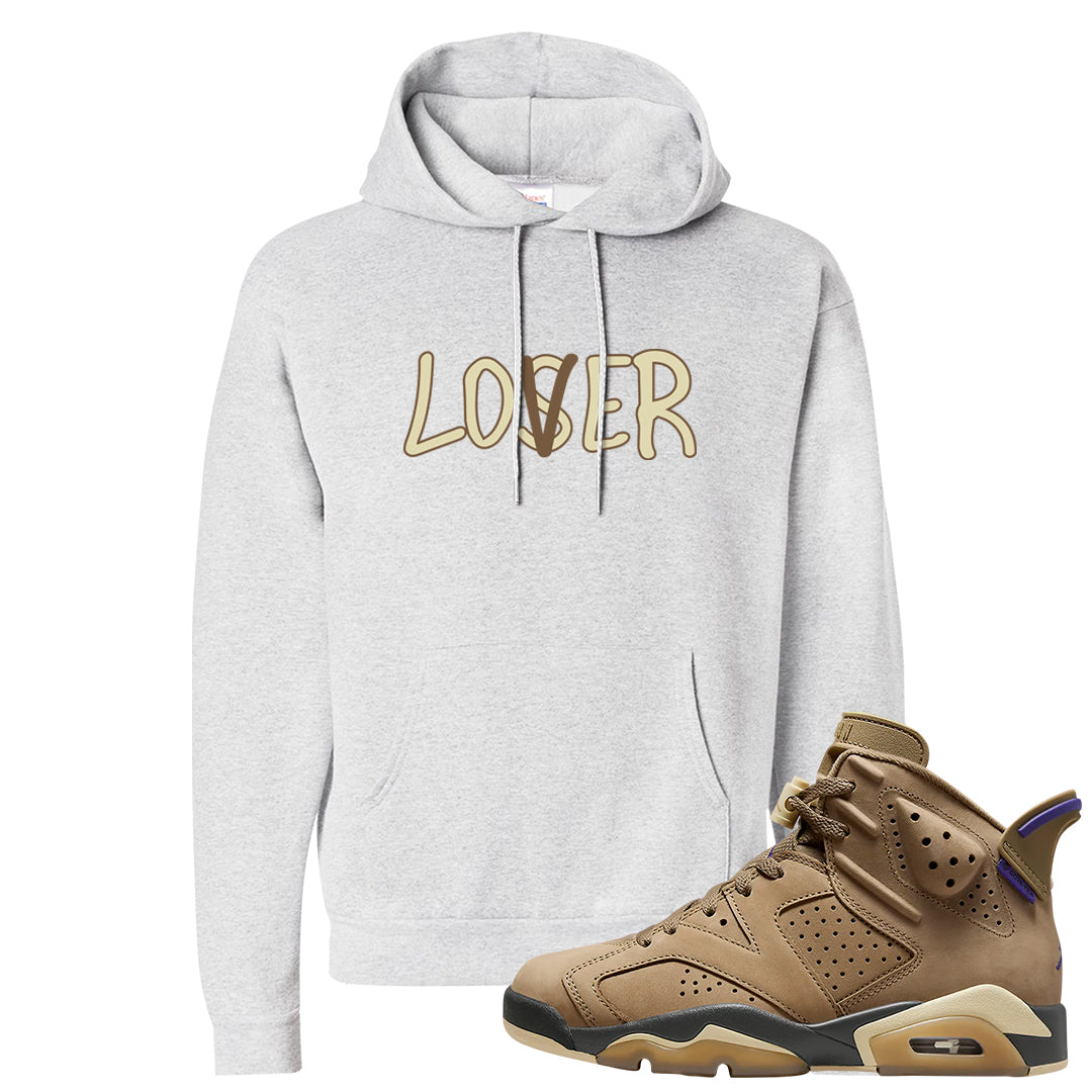 Brown Kelp 6s Hoodie | Lover, Ash