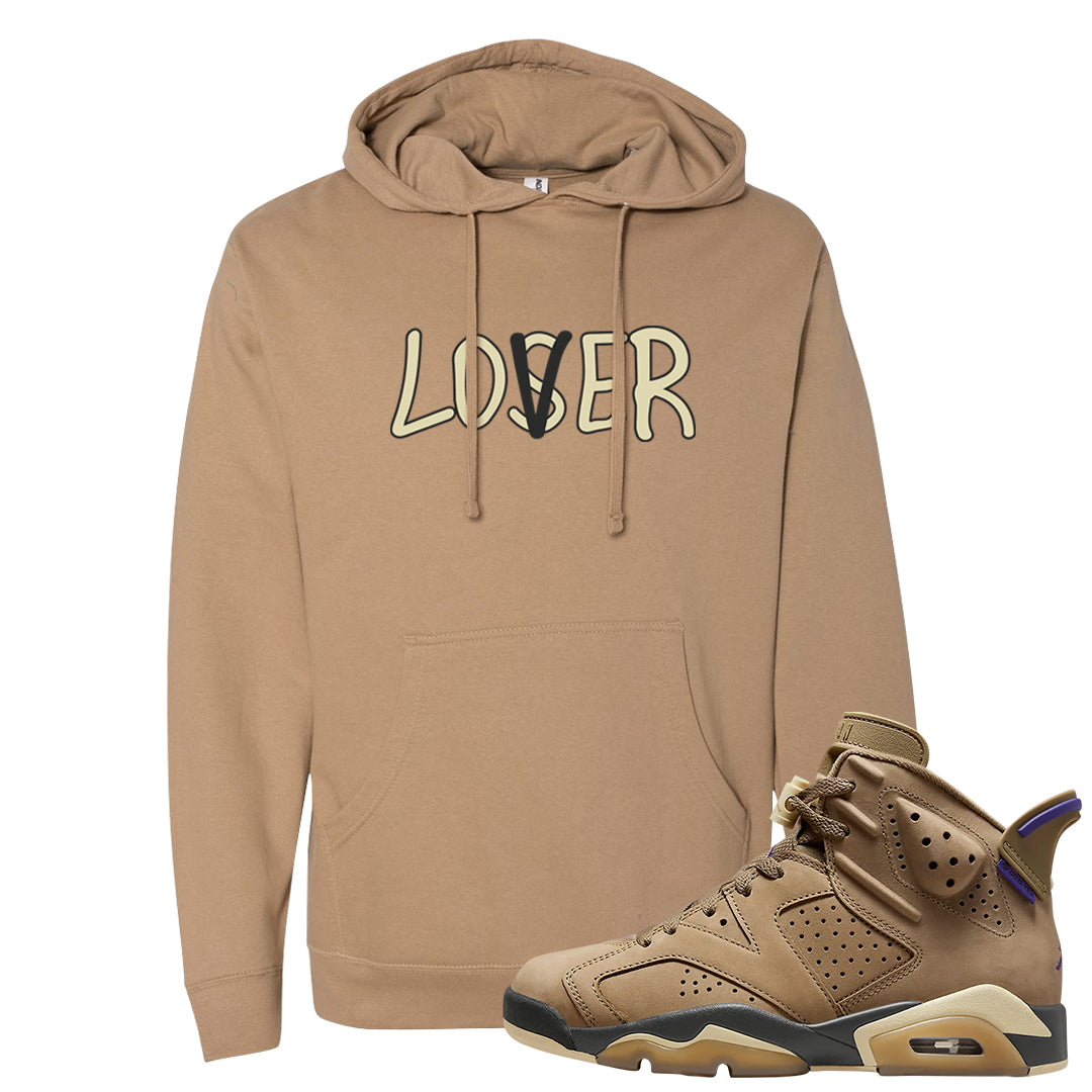 Brown Kelp 6s Hoodie | Lover, Sandstone