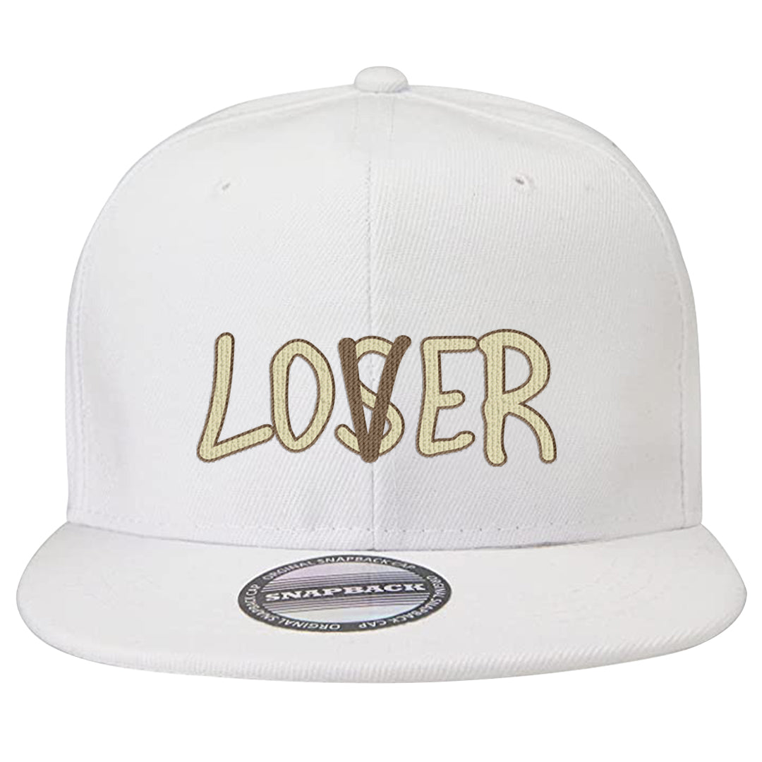 Brown Kelp 6s Snapback Hat | Lover, White