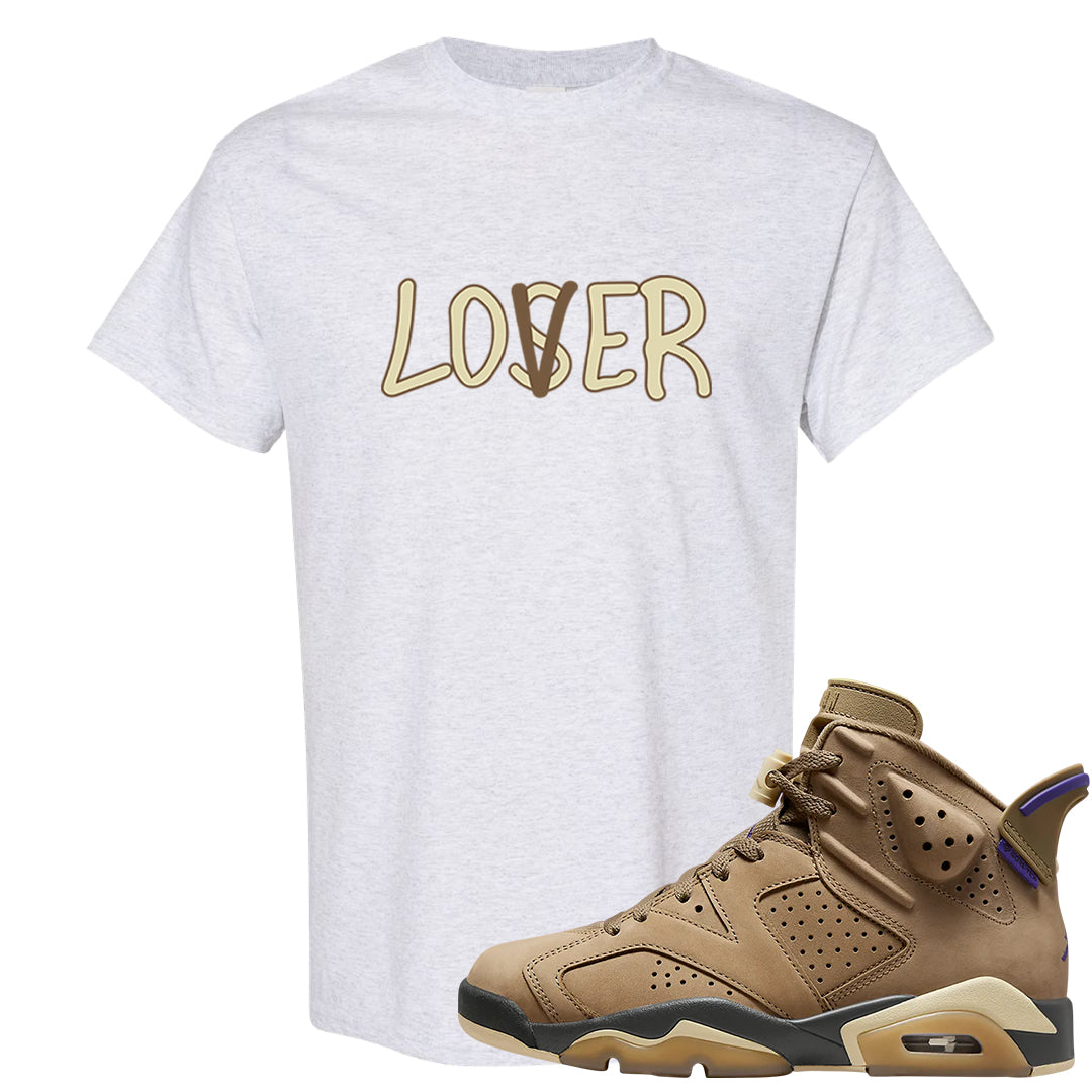 Brown Kelp 6s T Shirt | Lover, Ash