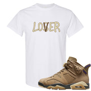 Brown Kelp 6s T Shirt | Lover, White