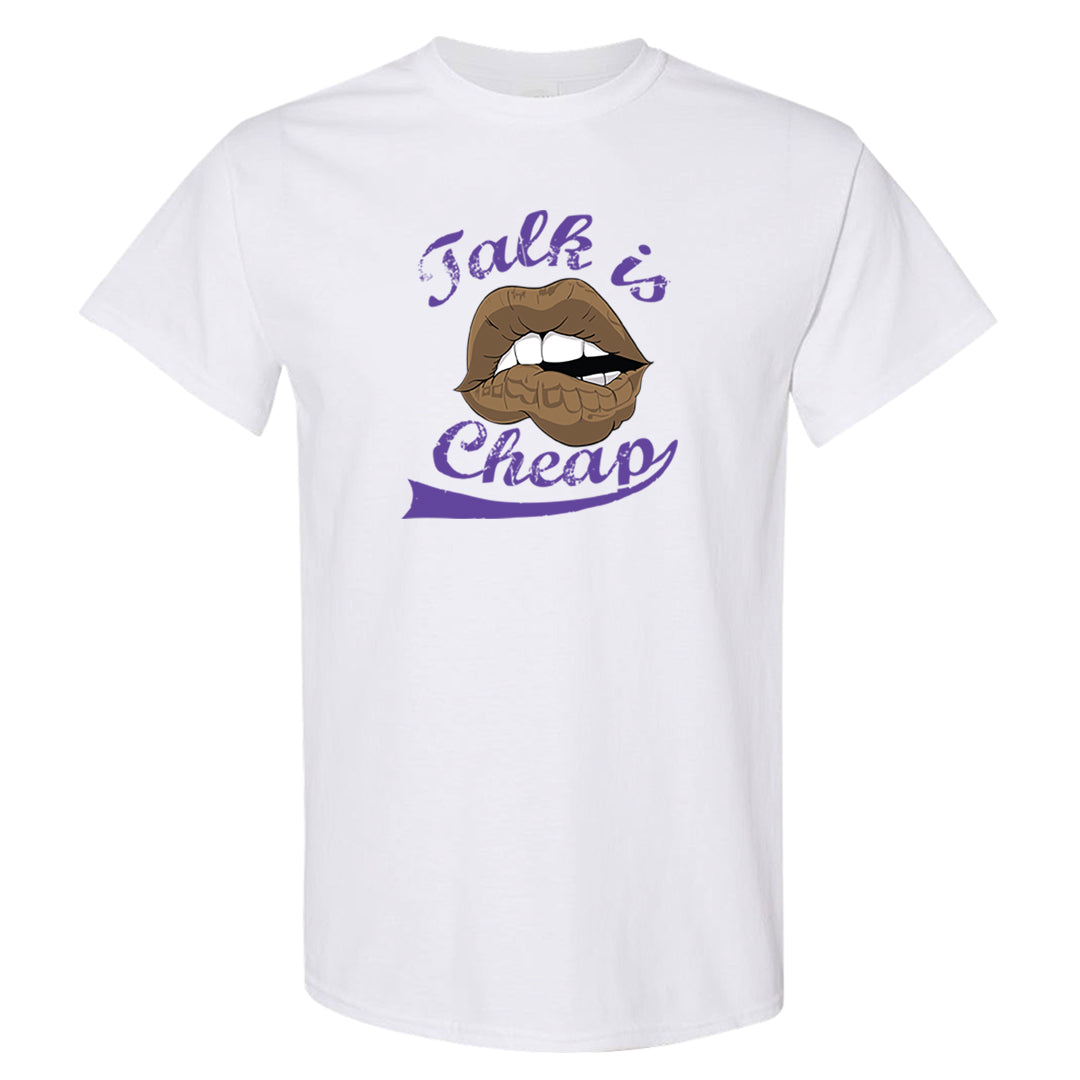 Brown Kelp 6s T Shirt | Talk Lips, White