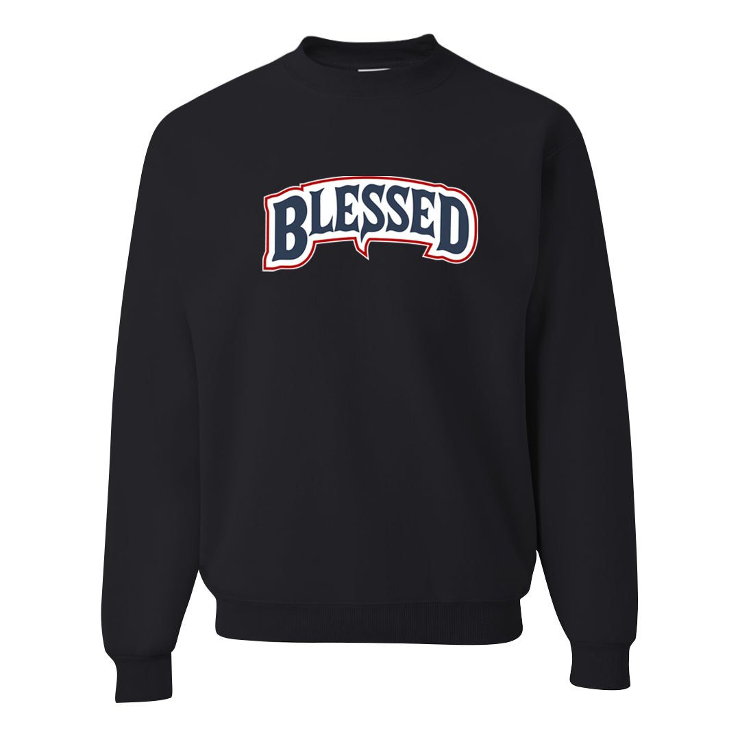 Golf Olympic Low 6s Crewneck Sweatshirt | Blessed Arch, Black
