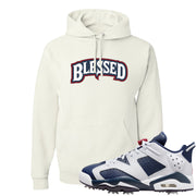 Golf Olympic Low 6s Hoodie | Blessed Arch, White