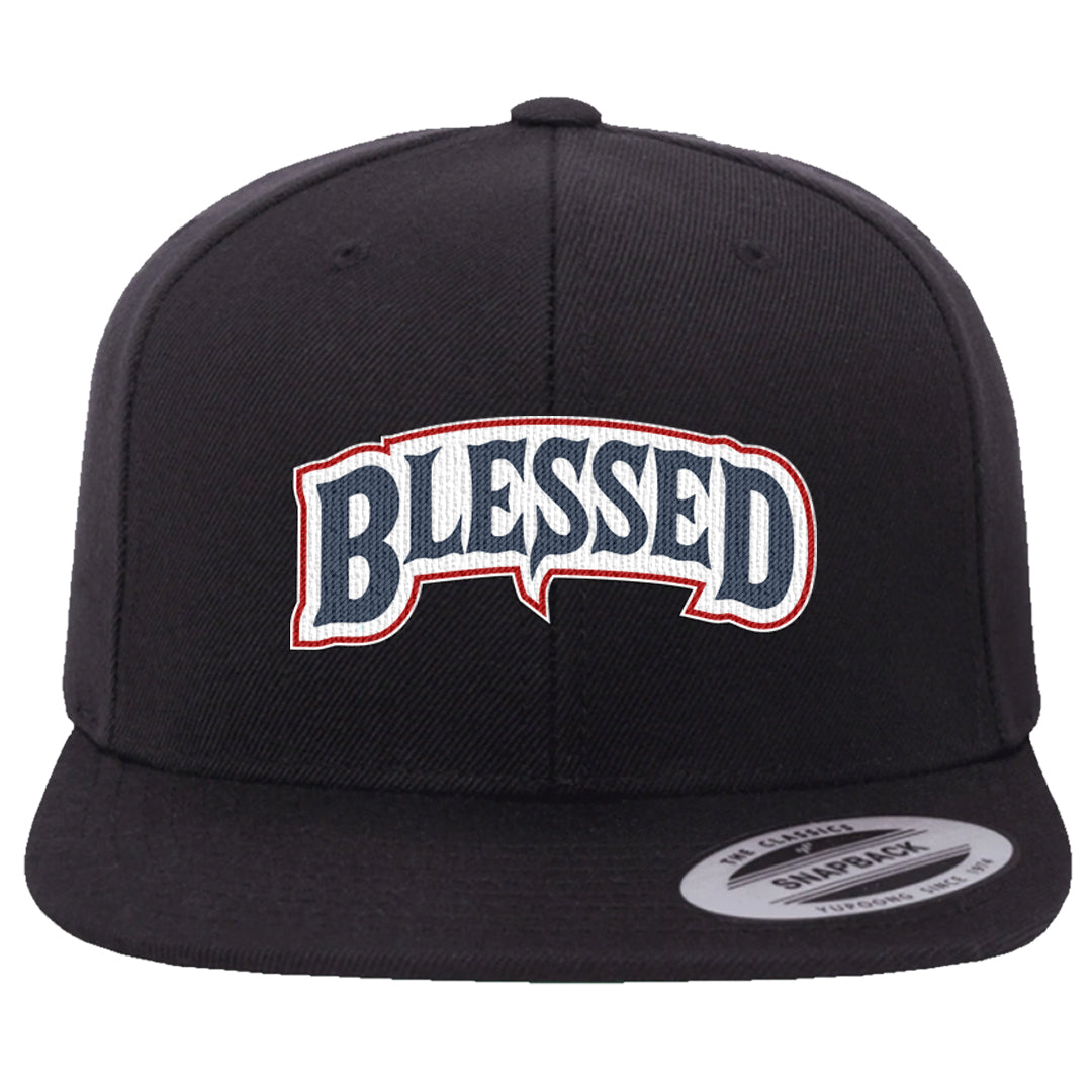 Golf Olympic Low 6s Snapback Hat | Blessed Arch, Black