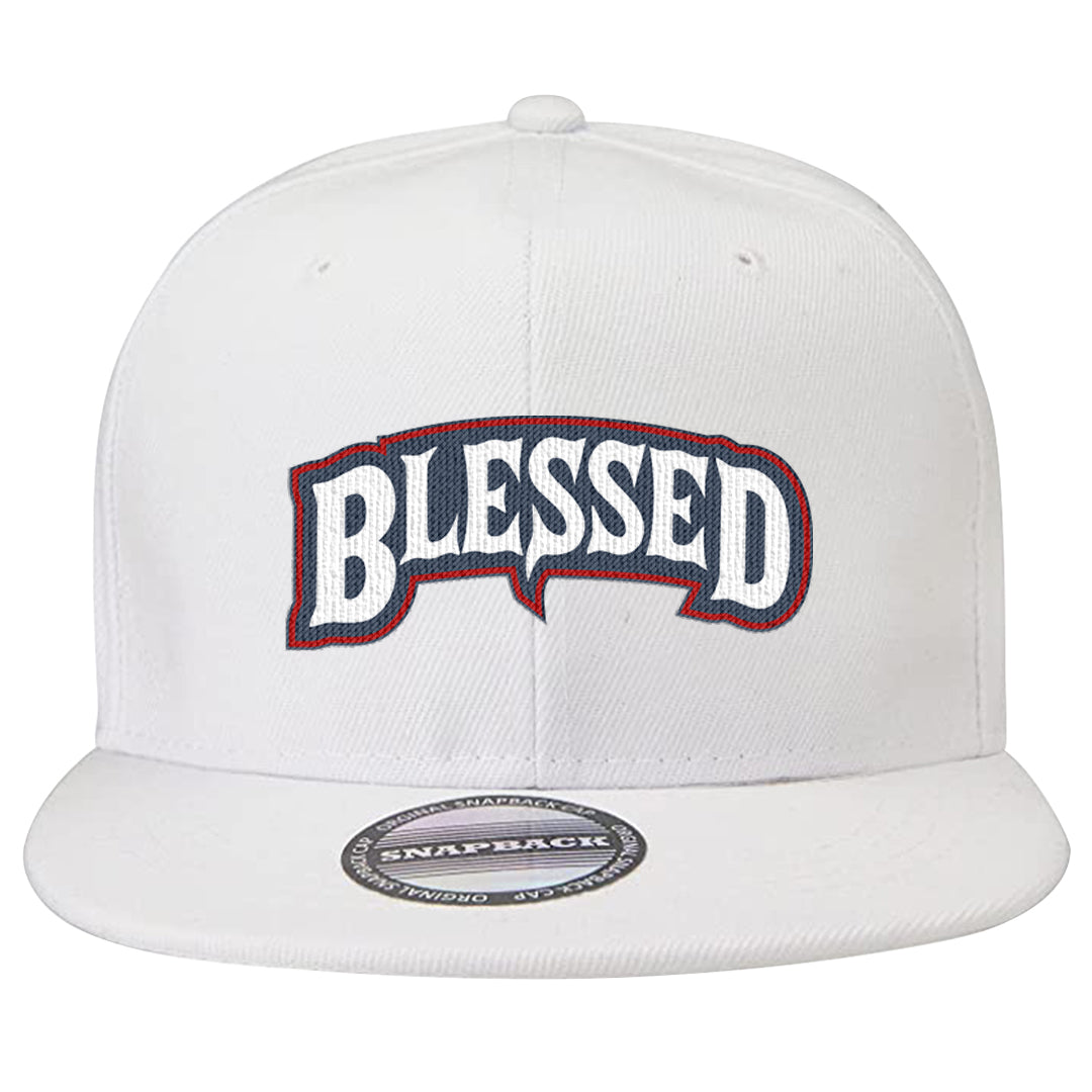 Golf Olympic Low 6s Snapback Hat | Blessed Arch, White