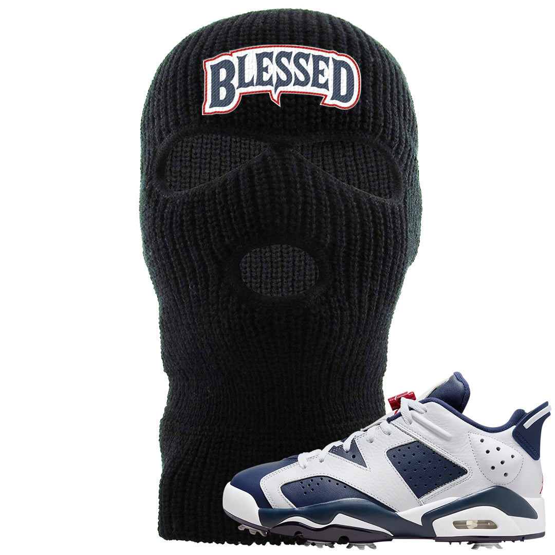 Golf Olympic Low 6s Ski Mask | Blessed Arch, Black