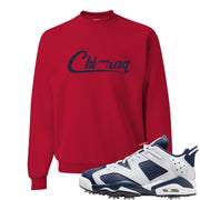 Golf Olympic Low 6s Crewneck Sweatshirt | Chiraq, Red